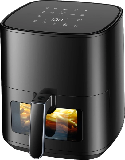 Airfryer varmluftfriture 5 l 1500 W med 9 programmer