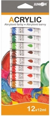 Acrylic paints 12×12 ml in a box