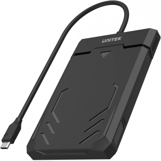 box esterno UNITEK per SSD/HDD SATA da 2,5" con USB‑C, UASP, 5 Gbps