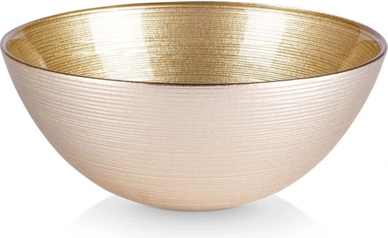 Bol en verre doré 15 cm, 600 ml