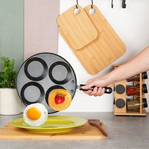 4 round molds for a perfect shape