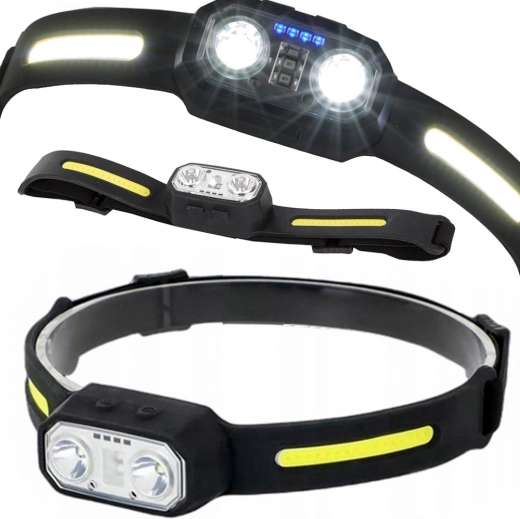 Headlamp with LED sensor