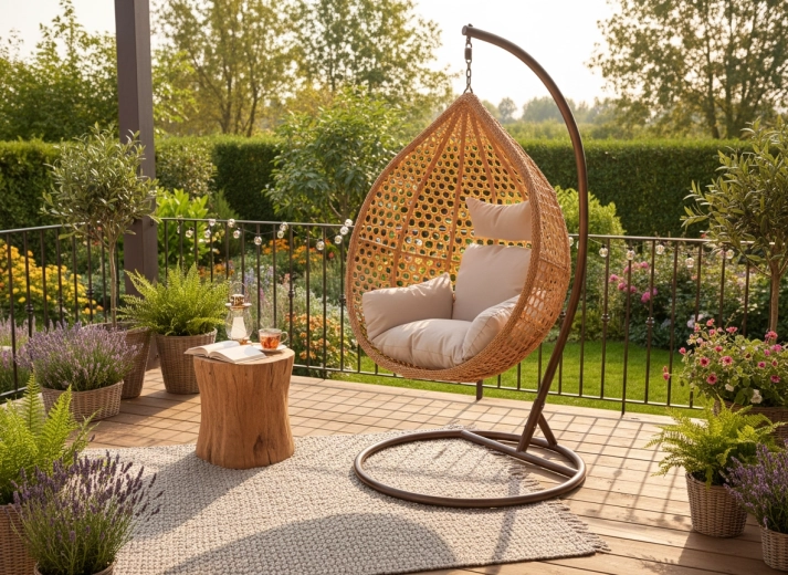 Coussin beige moelleux