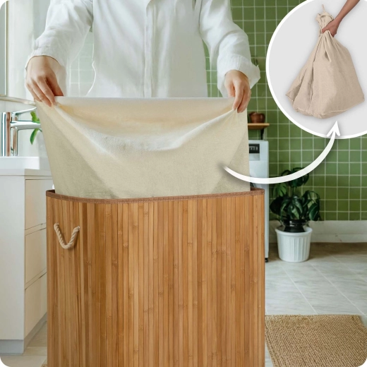 Vyjímatelný bavlněný vak se stahováním