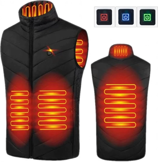 Gilet riscaldato unisex USB, taglia 2XL