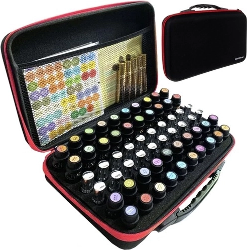 SOULIMA Cosmetic Pouch – Organizer for 60 Polishes and Bottles
