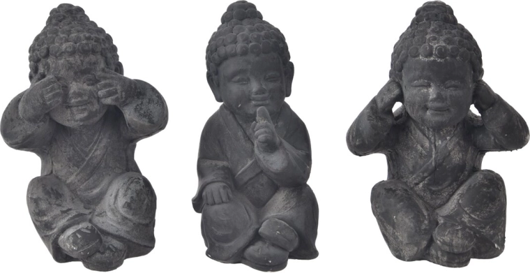 Keramická dekorace Budha – sedící (3 varianty)