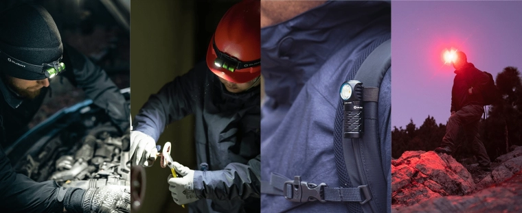 Deux couleurs de lumière : blanche et rouge