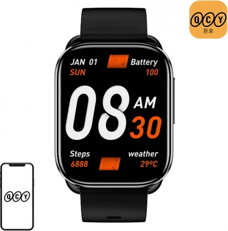 Chytré hodinky QCY Watch GS šedé