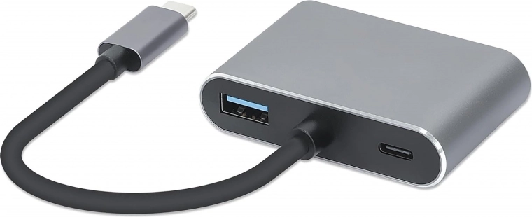 Hub USB-C multifunzione 4 in 1 con HDMI 4K e VGA