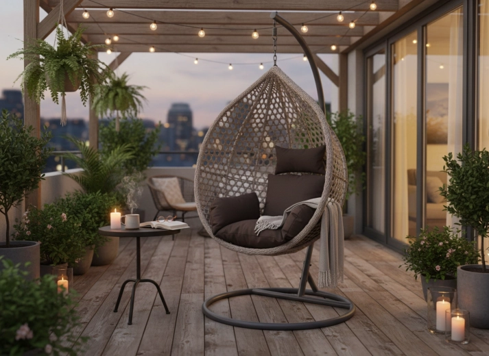 Support métallique stable pour un doux balancement