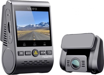 VIOFO dash cam doppia 2K + Full HD con Wi‑Fi e GPS