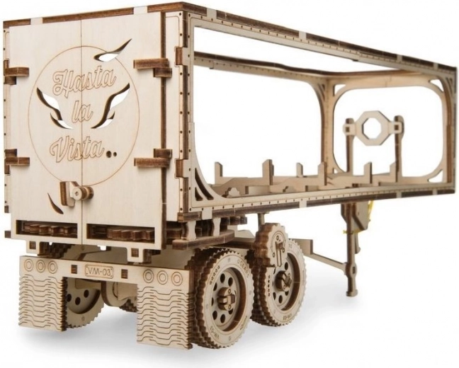 Wooden 3D Puzzle Trailer for Truck HEAVY BOY VM-03 (138 pieces) UGEARS