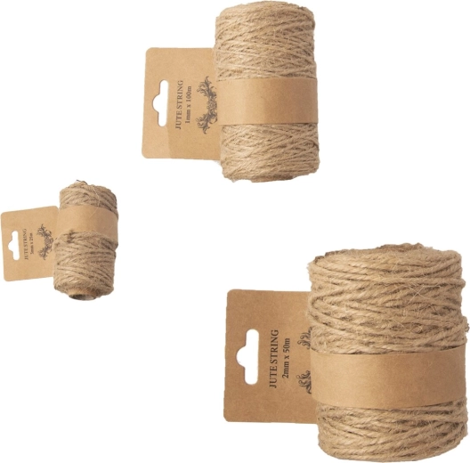 Natural jute twine – set of 3 variants