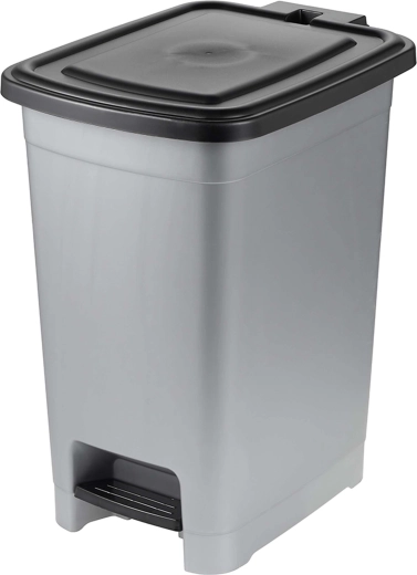 Keeeper pattumiera a pedale 25 l, grigio chiaro/grigio scuro
