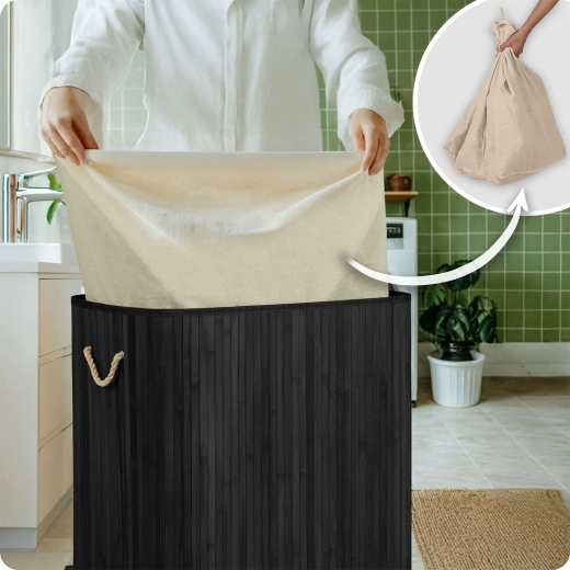 Uitneembare katoenen zak voor comfortabel dragen