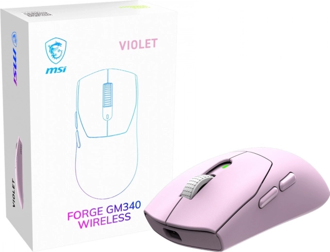 MSI Forge GM340 Wireless violet - 1 kus