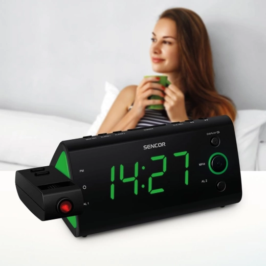 Easy-to-read green LED display