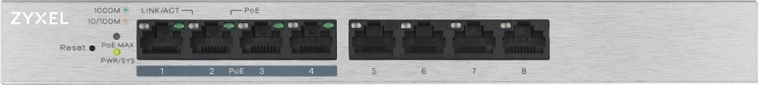 Zyxel GS1200-8HP V2 8port PoE+ switch con gestione web