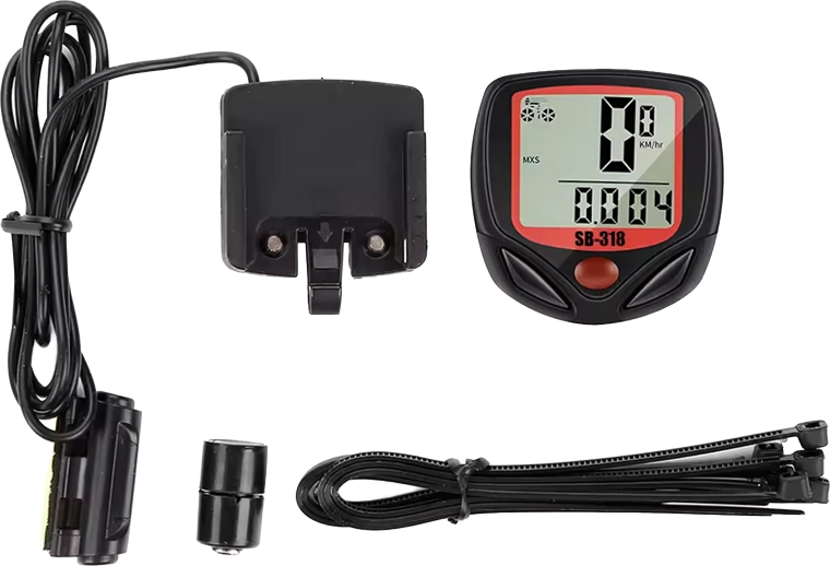 Set met sensor voor montage op de fiets