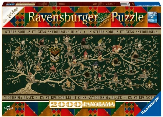 Puzzle panoramico Harry Potter albero genealogico 2000 pezzi Ravensburger