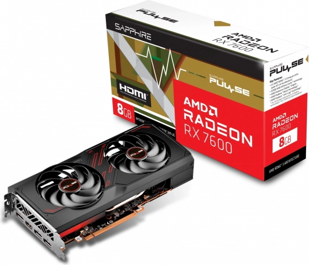 Scheda grafica Radeon RX 7600 Gaming OC 8G GDDR6 128bit 3DP/HDMI