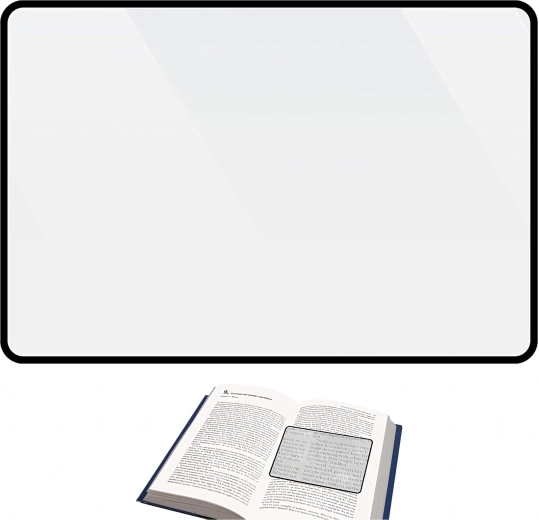 Wide area for easy reading