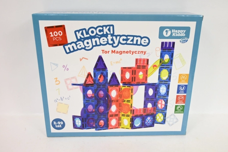 SmilyPlay magnetische bouwset 100 delen met knikkerbaan