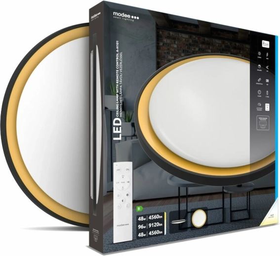 Plafoniera LED Modee Smart Lighting A‑H101, dimmerabile, 3CCT, Ø540 mm, telecomando