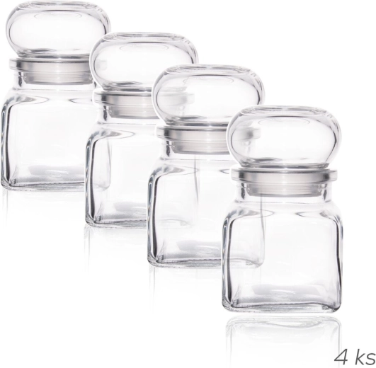 Pots à épices en verre TK120, 4 pcs