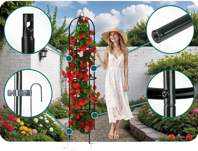 Structure métallique durable avec revêtement poudre