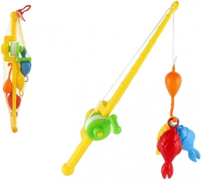 Children's Toy Fishing Set with a 50cm Rod in Net
