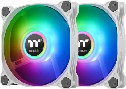 Ventilatore Thermaltake Pure Duo 12 ARGB Sync Radiator Fan 2 Pack bianco