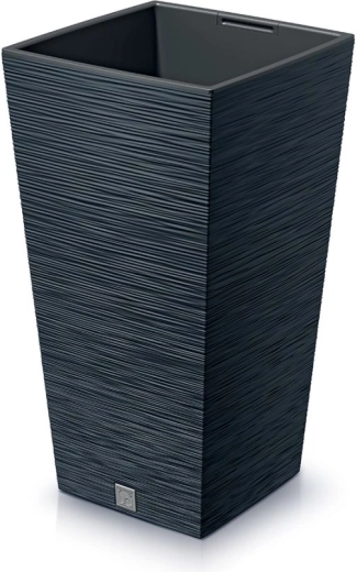 Pot de fleurs haut Furu Square 39,5 cm anthracite