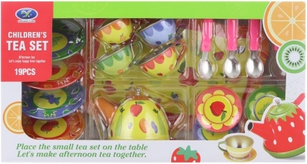 Children's Tin Tea Set, 19 pcs