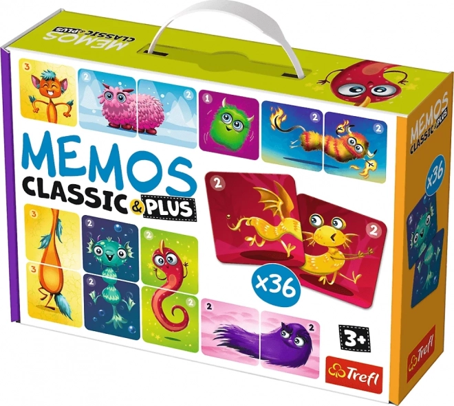 Pexeso Classic & Plus Mostriciattoli Carini 3 in 1