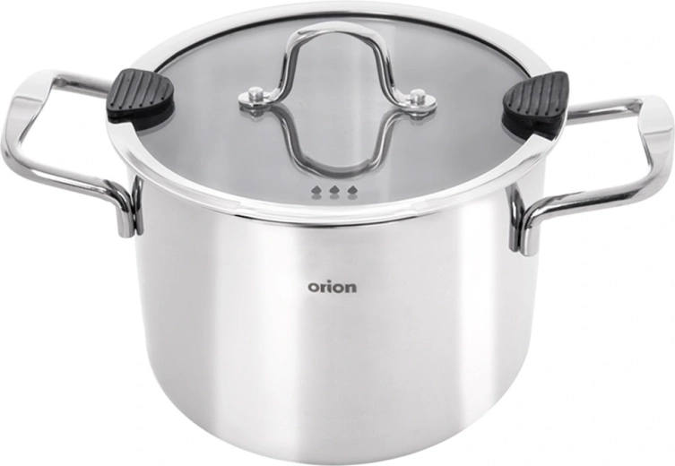 Durable 304 stainless steel and glass lid