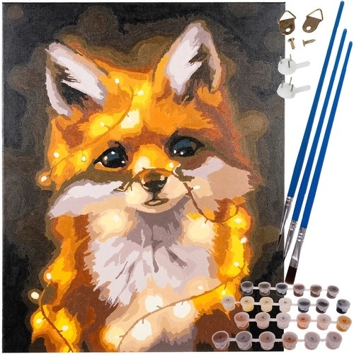 Számozott kifestő 40 × 50 cm – róka MAALOE