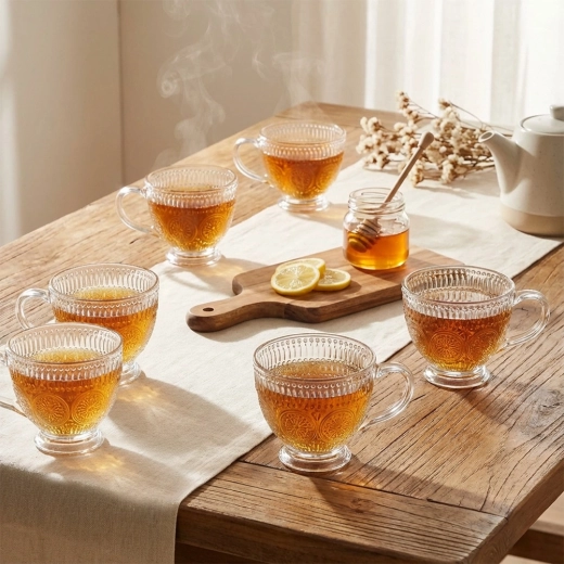 Set of 6 mugs for home and hospitality
