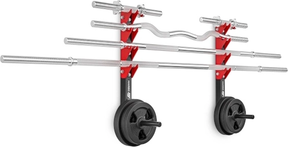 Space-saving and tidy storage for up to 4 bars and plates