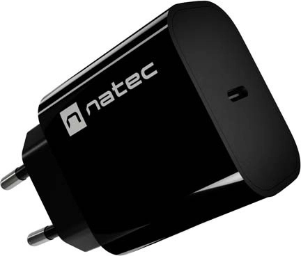 Natec Ribera caricatore da rete USB‑C 20 W nero