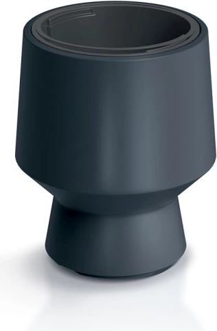 Vaso con inserto 27 cm, antracite