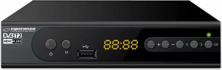 DVB‑T2 set‑top-boks med H.265/HEVC og optagelse
