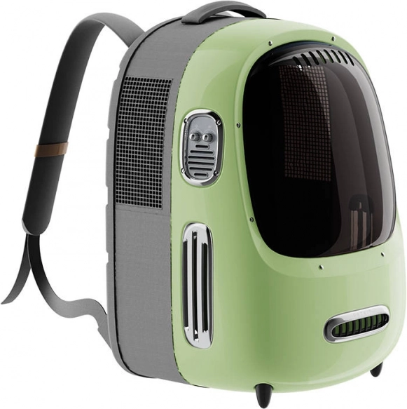 PetKit Breezy 2 háziállat-utazó hátizsák (zöld)