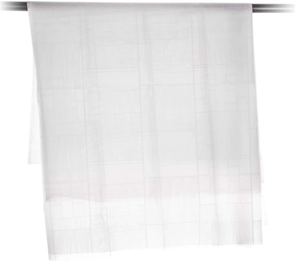 Duschvorhang PEVA weiß – Würfeldekor 180 × 200 cm