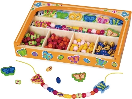 Wooden Bead Stringing Set