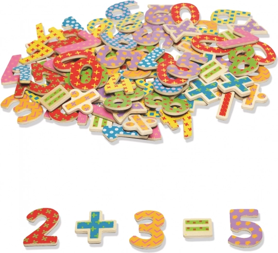 Numeri magnetici in legno Tidlo per bambini
