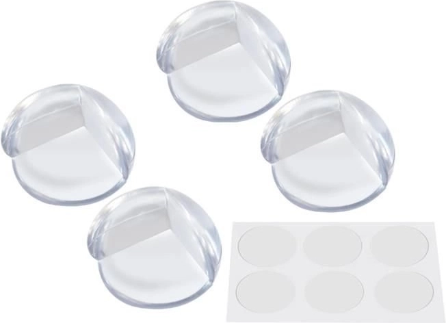 silicone furniture corner protectors – 4 pcs, transparent