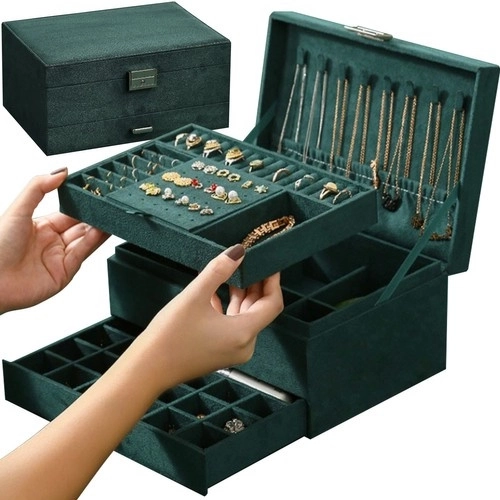 Elegant Green Jewelry Box Soulima