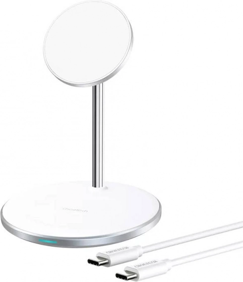 Caricatore wireless con supporto bianco